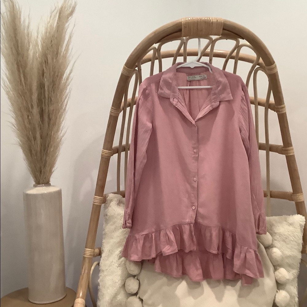 Zara Soft Collection Pink Dress